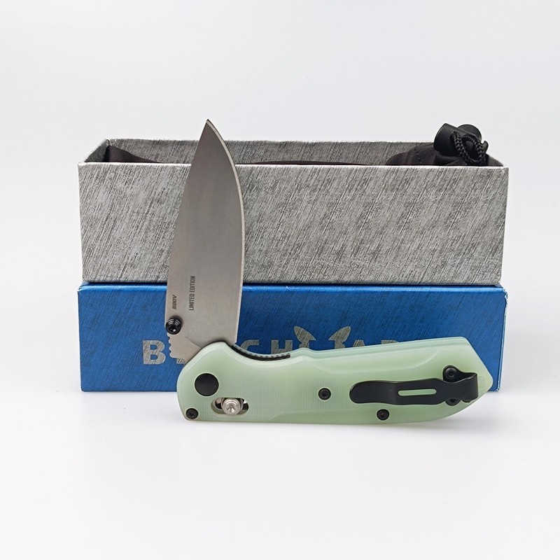 Benchmade 565-2101 Mini Freek Green Jade G10 AXIS Lock CPM-S90V Folding Knife