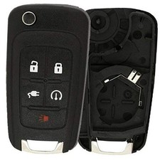 Keyless Entry Car Remote Start Flip Key Fob Shell Case Button Pad Outer Cover