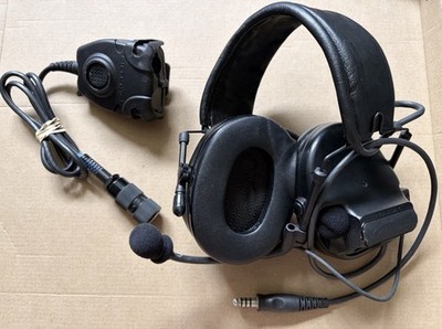 Peltor MT17H682FB-47 SV Headband Ear-Cup Headset Boom Mic PTT Black