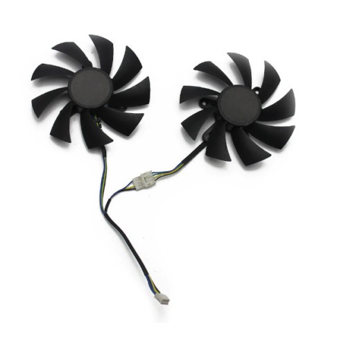 Pair Fans Cooler Fan For Zotac GTX 1060 1660 GTX1060 1660 TI GA91S2H 85mm 4Pin - Afbeelding 3 van 5