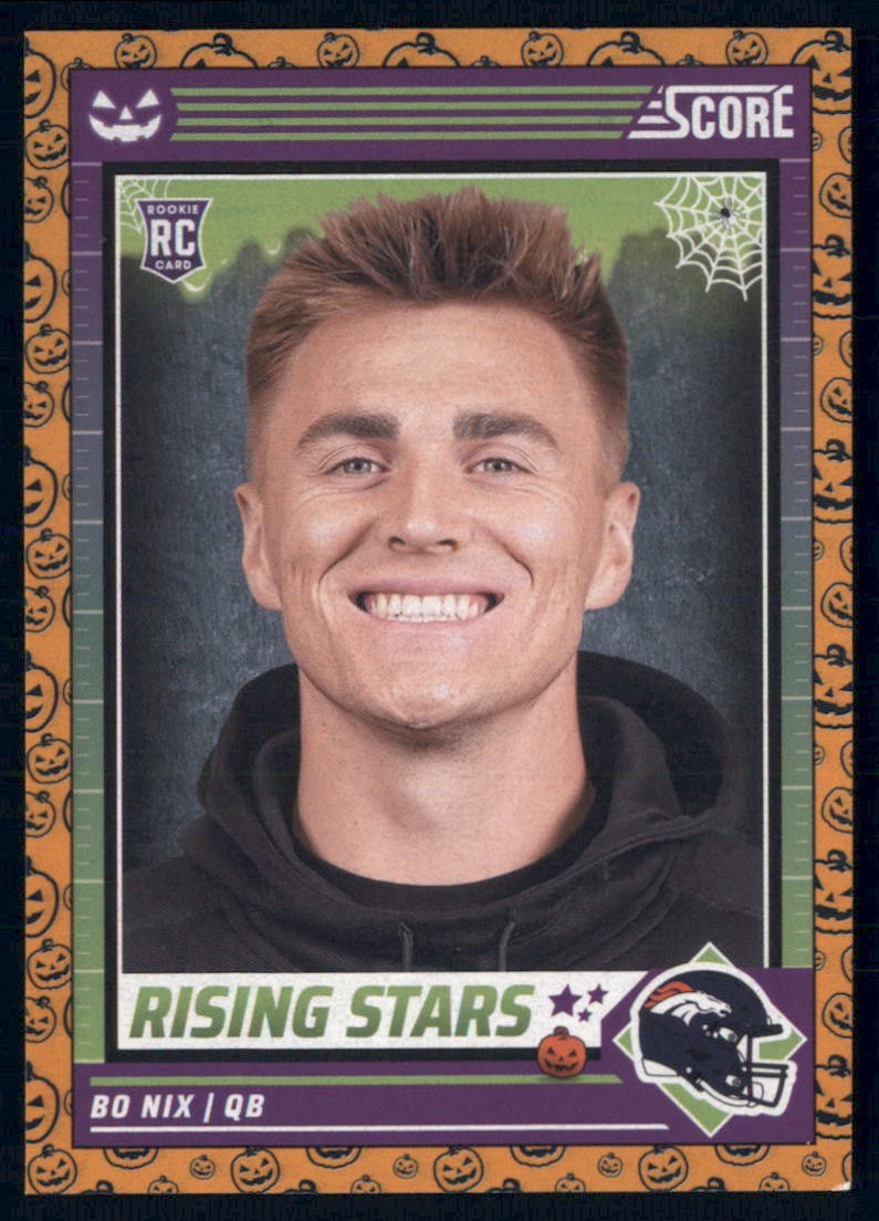 2024 Panini Score-A-Treat - Rising Stars Bo Nix #4 Orange Pumpkins (RC)