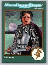 1993 TSR AD&D 2nd Edition Trading Cards #362 Kathena Silverblade Paladin