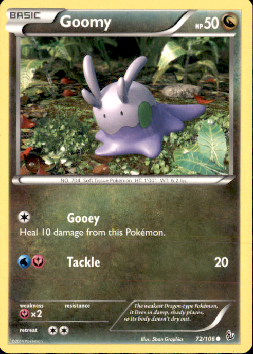 Goomy Common XY - Flashfire 72/106 NM Sanosuke Sakuma 2014