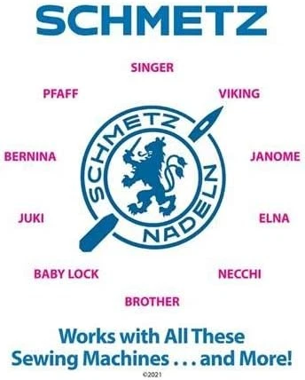 Schmetz 通用缝纫机针 - 尺寸 80/12-2 卡 - 20 2  — 第 2/4 张图片