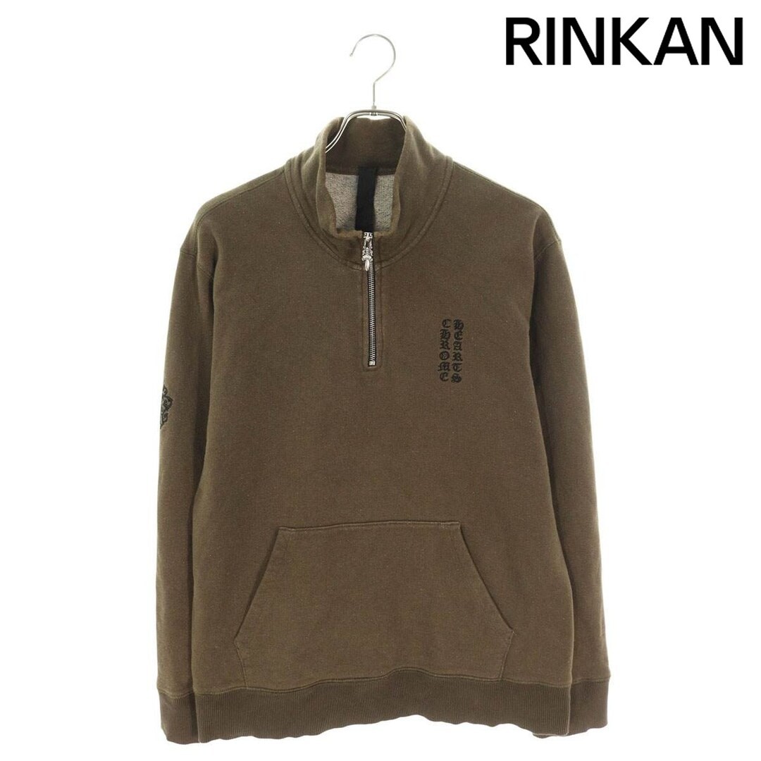 Chrome Hearts SLO RIDE 1 2 ZIP Logo Embroidered Half Sweatshirt Mens M Used 9876