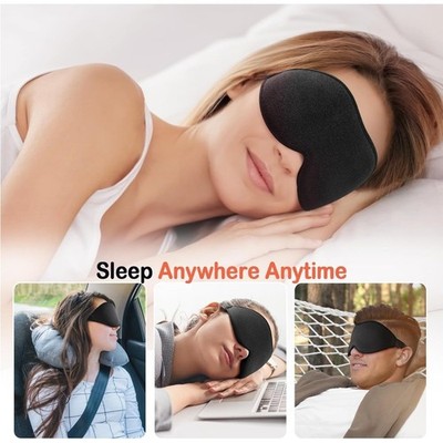 3D Travel Nylon rope&cotton Eye Mask Sleeping Soft Padded Shade Cover Blindfold