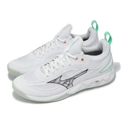 Mizuno Wave Luminous 3 White Black Teal Men Volleyball Sports Shoes V1GA2420-16