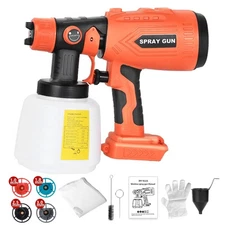 Cordless HVLP Paint Sprayer for Black and Decker 20V Battery Tool, 200W Brush...