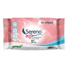 Gompels Thick XL Baby Soft Wet Wipes, 80 Count per pack - 4 Packs (14567)