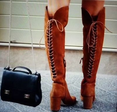 zara over the knee cowboy boots