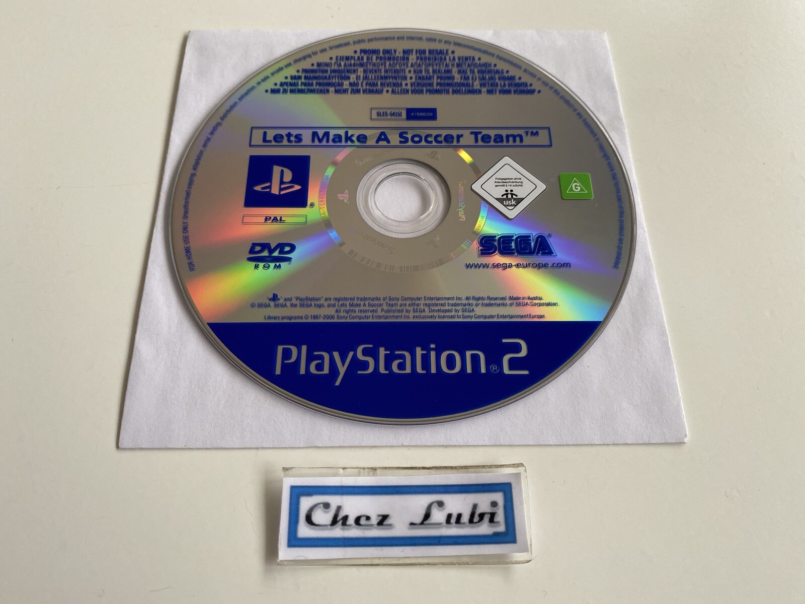 Let’s Make A Soccer Team - Promo Press - Sony PlayStation PS2 - PAL EUR
