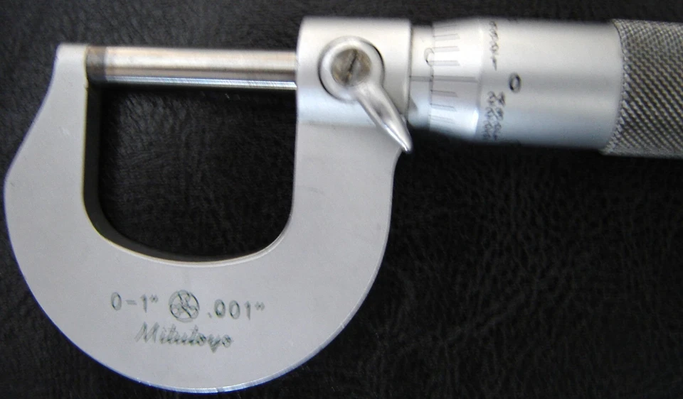 Mitutoyo Outside Micrometer 0-1" .001" Ratchet Stop,  made In Japan - Image 4 of 4