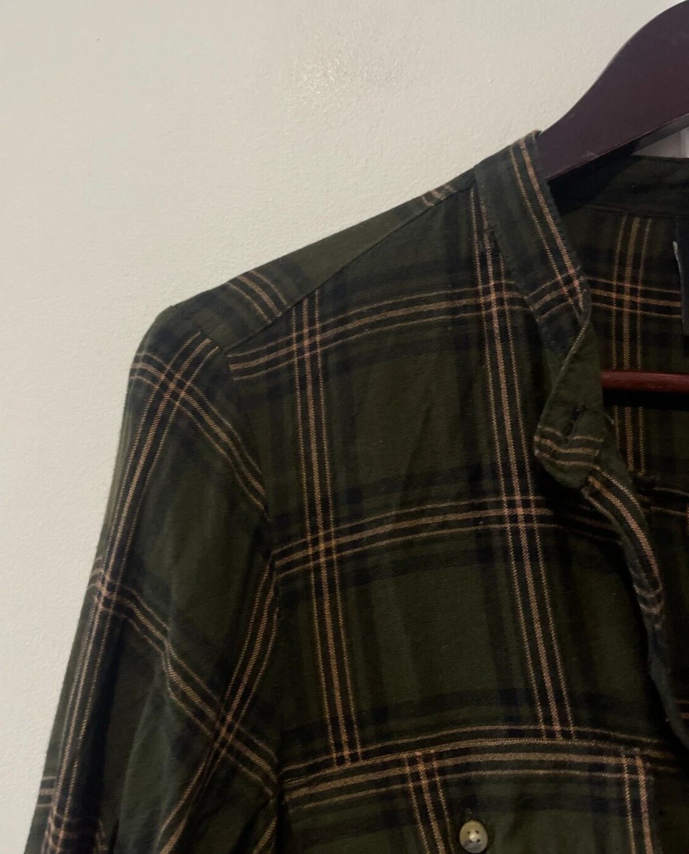 H&m checked shirt dress cheap