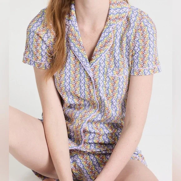 NWT Roller Rabbit Tie Dye Daze Polo Pajama Set Size XL EXTRA LARGE SOLD OUT image 3