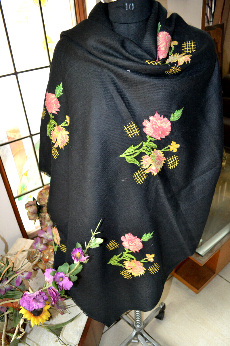 fancy black shawl