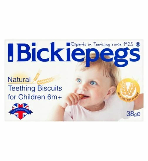 Bickiepegs Teething Biscuits for Babies 38g - 9 Biscuits - Babies Teether