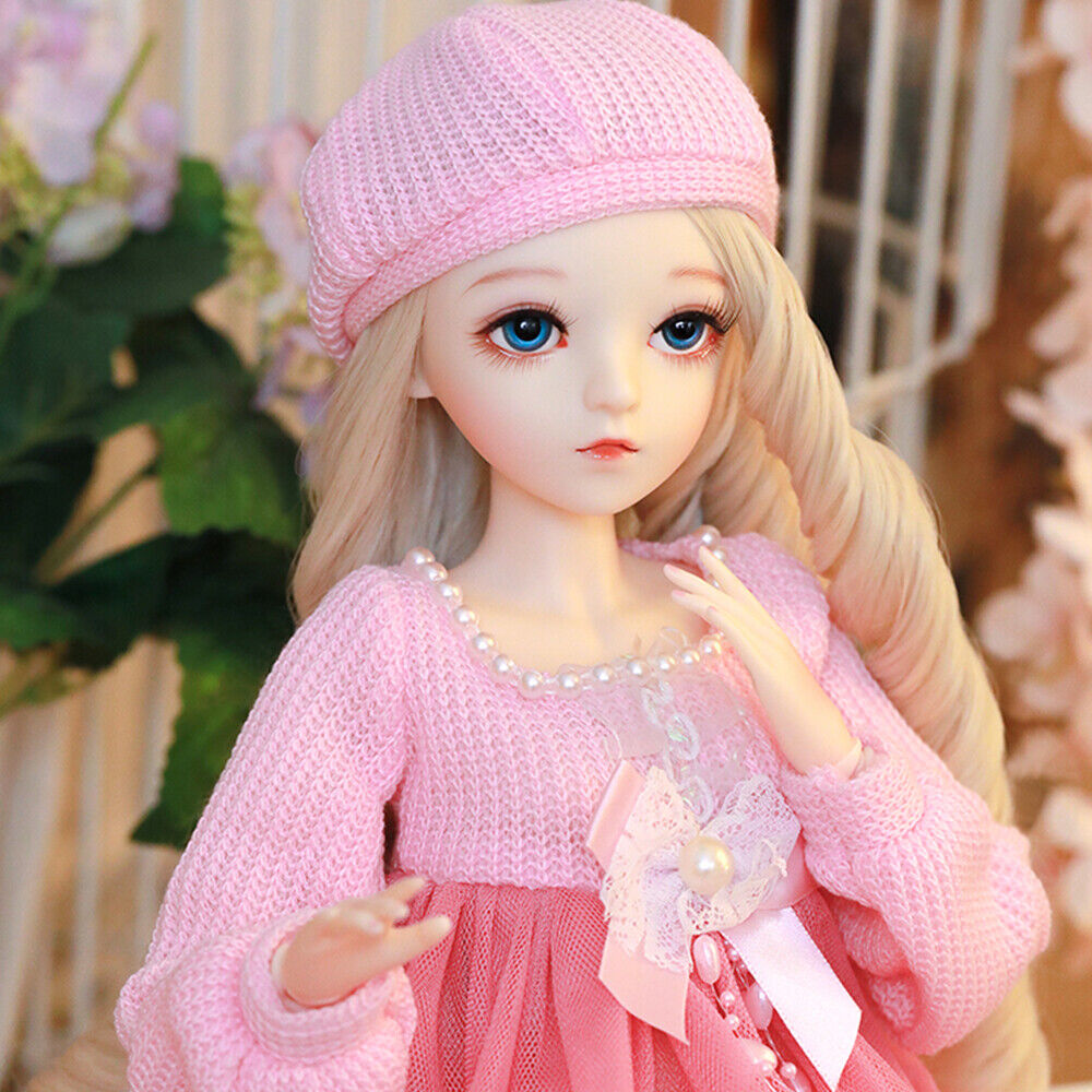 1/3 BJD Doll 60cm Girls DIY Toy Gift Pink Clothes Full Outfits + ...
