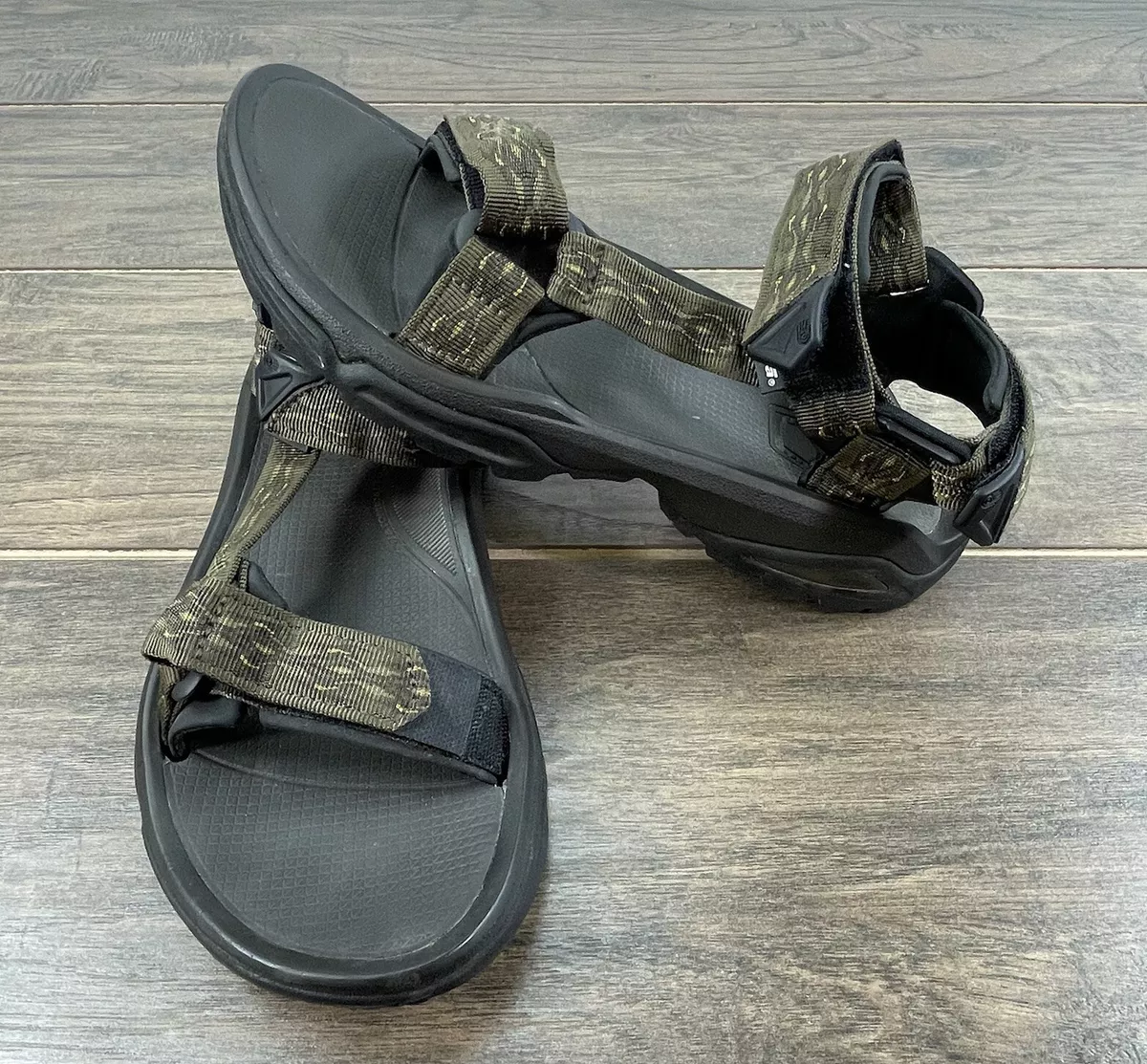 1004485 Terra 4 Mens Black Canvas Sport Sandals Shoes | eBay