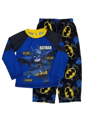 The Batman Movie Lego Boys Poly Top  Fleece Pants Sleepwear Pajama Set M 8 