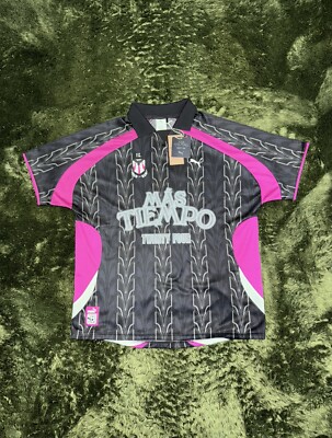 [M] PUMA X SKEPTA MAS TIEMPO collaboration soccer jersey black pink white