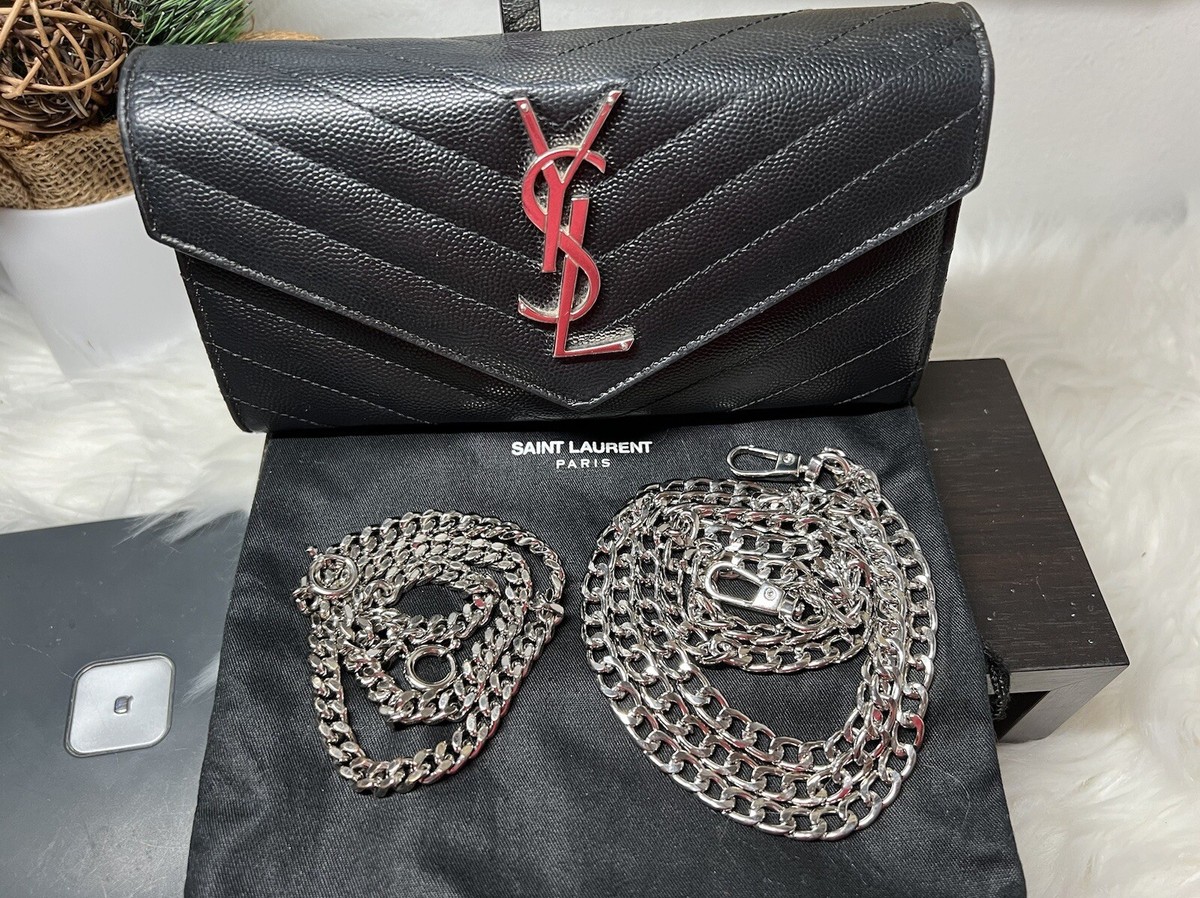 バッグ YVES SAINT LAURENT OLD Wallet bag YVES SAINT LAURENT Cassandre Matelasse Chain Wallet