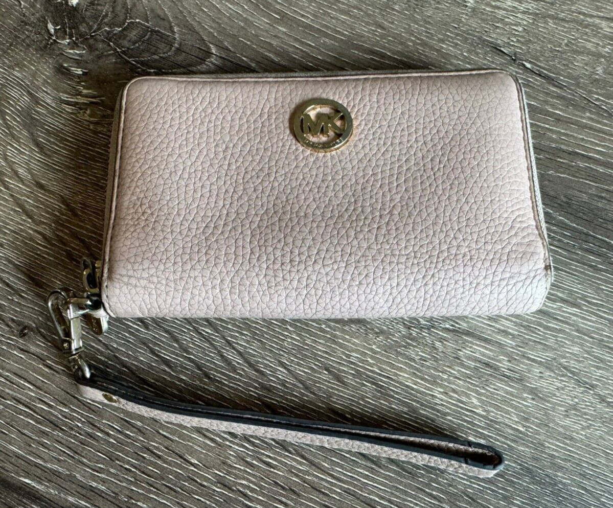 Michael Kors Multi Function Leather Phone Case Wa… - image 1