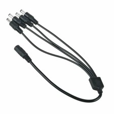 CCTV Security Camera 2.1mm 1 to 4 Port Power Splitter Cable Pigtails 12V DC