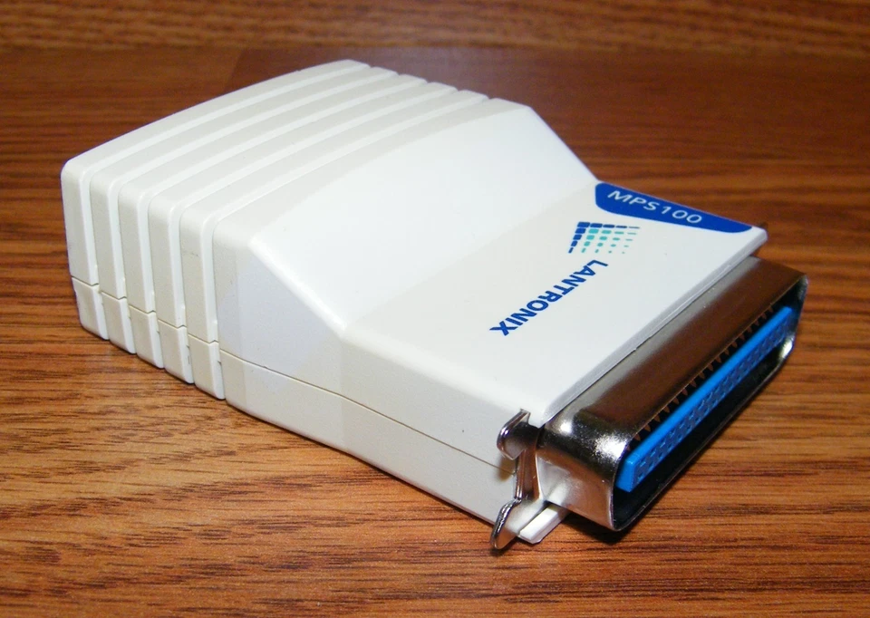 Choice of: Lantronix (MPS100) 10/100 Ethernet Micro Parallel Port Print Server - Image 3 of 4