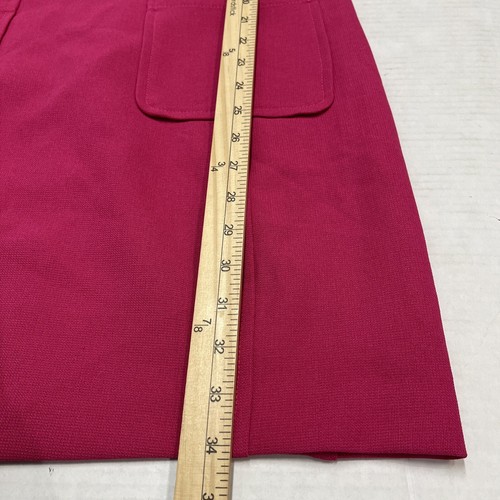 Trina Turk Dress Womens 6 Pink Fuchsia Maleko Faye Shift Cowell Neck Mod Retro - 第 5/11 張圖片