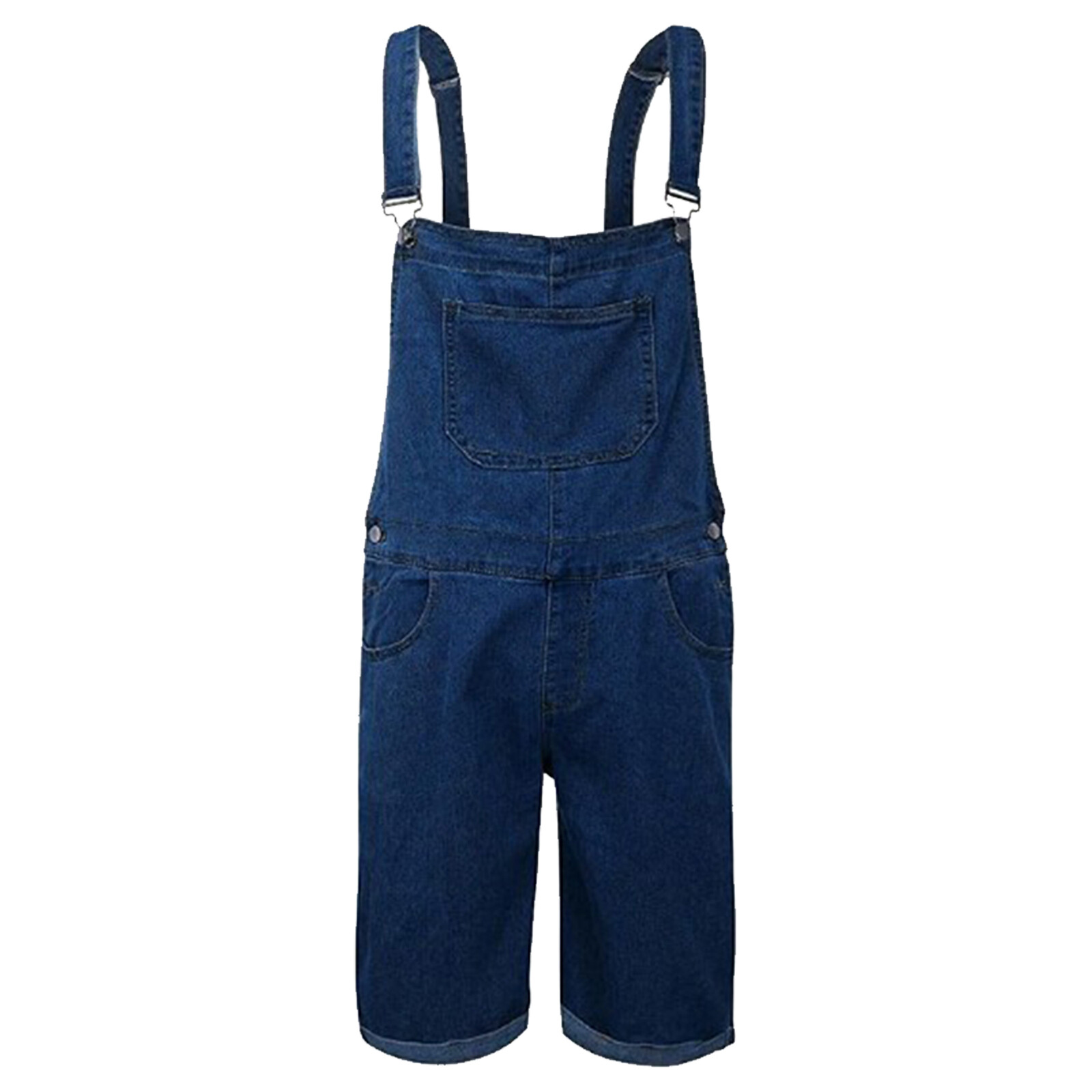 Men Denim Bib Overall Shorts Above Knee Length Rompers Walk Relaxed Fit Jumpsuit eBay