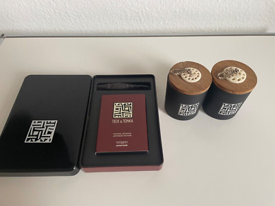 Esteban Paris Teck & Tonka Stäbchenhalter mit Räucherstäbchen