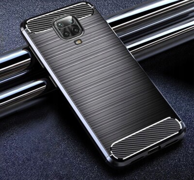XIAOMI REDMI NOTE 9S - Forcell CARBON Schwarz Handy Tasche Back Case Hülle 