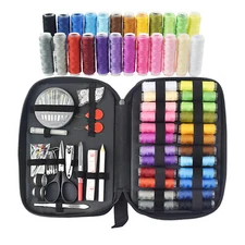 Sewing Kit Thread Threader Needle Tape Measure Scissor Thimble Home Travel 90x