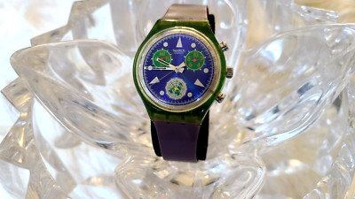Swatch Watch Chrono United Nations 50th Anniversary SCZ103 1995