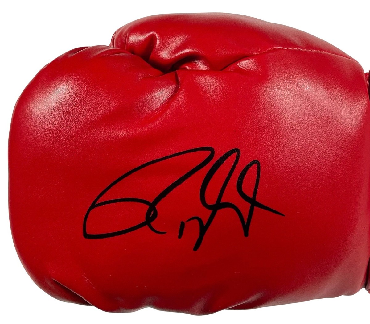 ROY JONES JR. Signed Autograph BOXING GLOVE (1) Left Red JSA