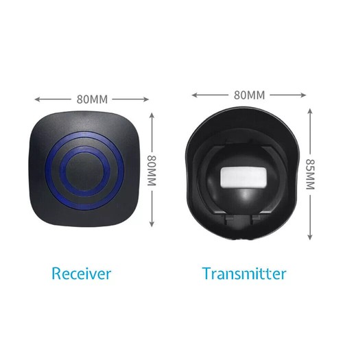 656ft Wireless Driveway Alarm Motion Sensor Alarm Indoor Outdoor Waterproof M5R9 - Picture 12 of 14