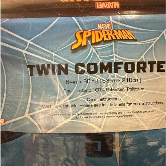 Marvel Spider-Man Twin 4 pc Comforter set. - Image 2 of 4