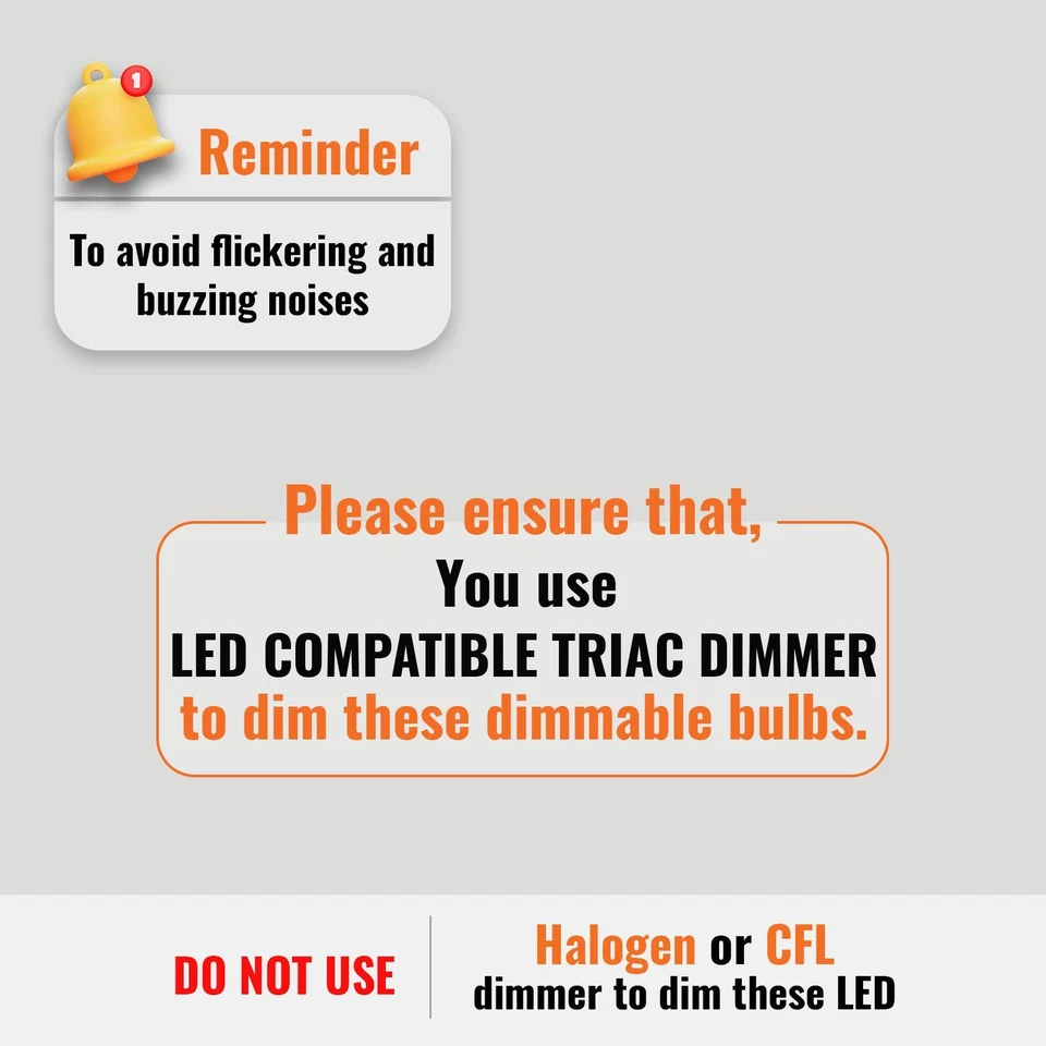 LED Dimmable GLS Bulbs 8.5W=60w 14W=100w Equivalent Bayonet B22 Screw E27 240V - Image 2 of 4