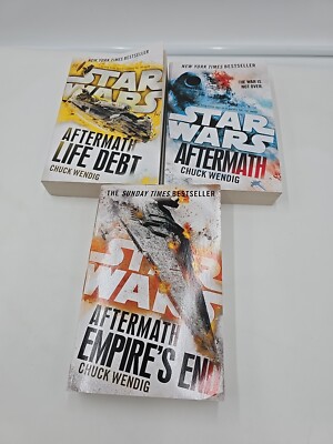 STAR WARS: AFTERMATH TRILOGY Lot of 3 by Chuck Wendig Softcover
