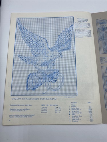 United States Air Force Cross Stitch Pattern Officer Enlisted Cadet Judith Brown - Picture 12 of 12