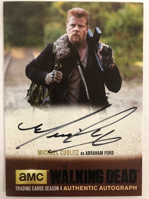 Walking Dead Season 4 PART 2 - BLACK Michael Cudlitz - Abraham AUTOGRAPH MC1