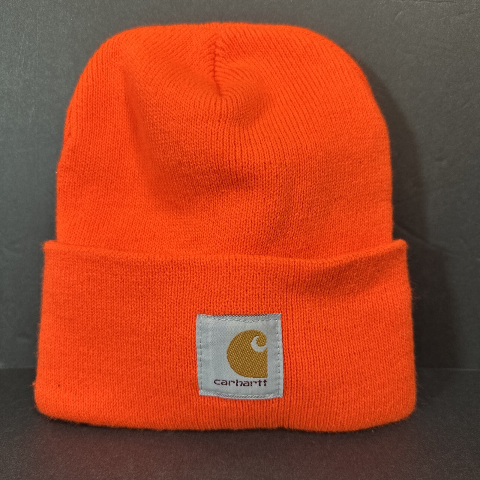 Carhartt A18 Acrylic Watch Hat Beanie in Bright Orange One Size Fits All