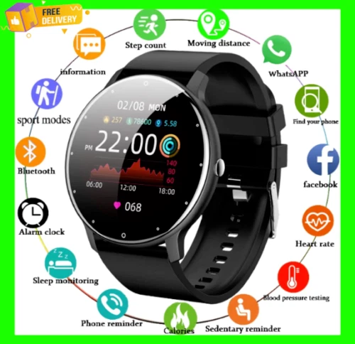 Reloj inteligente para hombre y mujer con pantalla tactil para