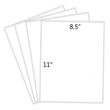 100-2000 Premium Full Sheet Shipping Labels 8.5"x11" Round Corner Self Adhesive