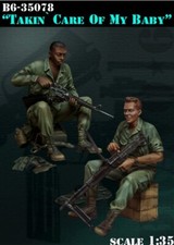 BRAVO 6 35078 VIETNAM WAR U.S. SOLDIER "TAKIN' CARE OF MY BABY" 1:35