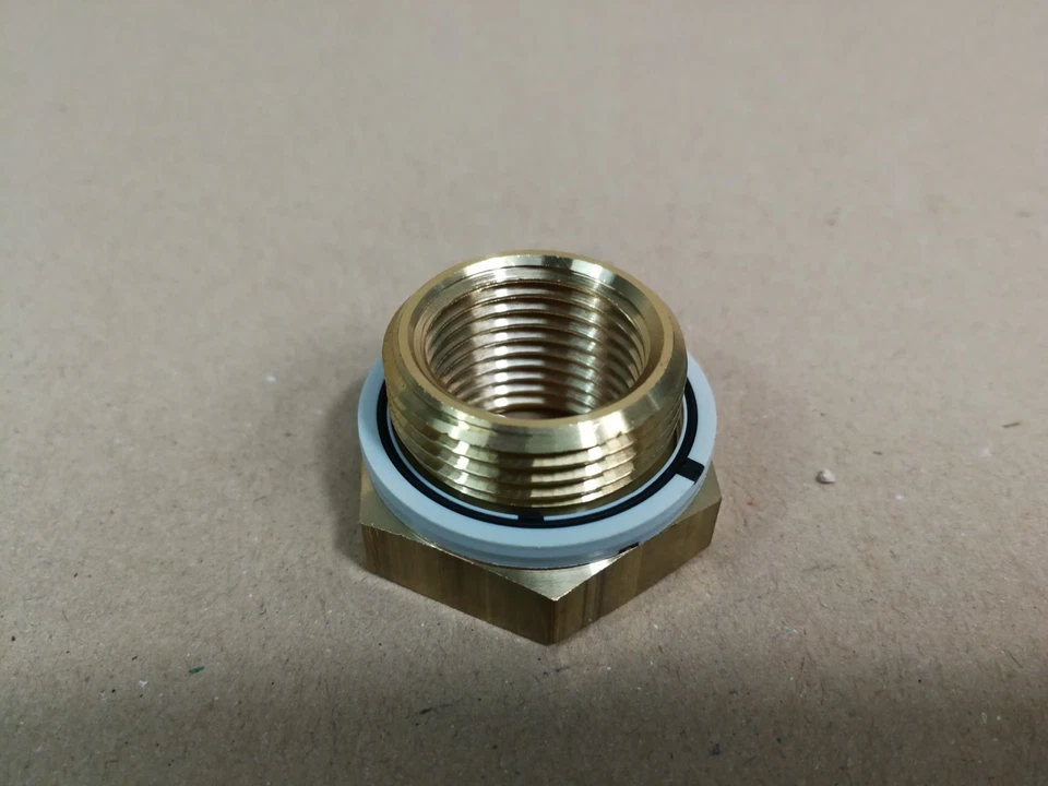 Lot of 11 Festo D-1/2L-3/4A Brass Reducing Bush & Seal 1/2" x 3/4"BSP 3588 * - Image 4 of 4