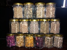 Witches Herbs Set x15 jars. Witchcraft, Spells, Teas, Rituals 