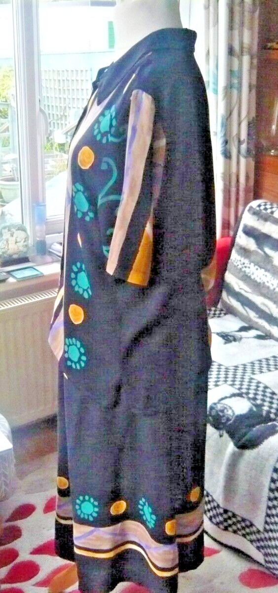 DAVID NIEPER  Navy/Multi Patterned Blouse Set UK … - image 3