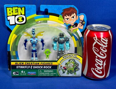New - STINKFLY & SHOCK ROCK Ben 10 ALIEN CREATION CHAMBER FIGURES