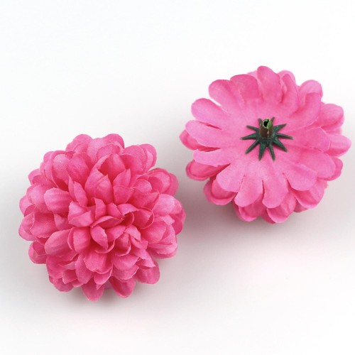 Cabeza de flor de seda artificial para madres flor a granel para hágalo usted mismo artesanía ramos de mesa decoración - Imagen 35 de 38